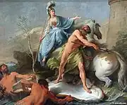 ノエル・アレ『アテナとポセイドンの競争』(1748年) ルーヴル美術館所蔵