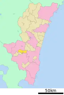 野尻町位置図