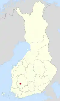 ノキアの位置の位置図