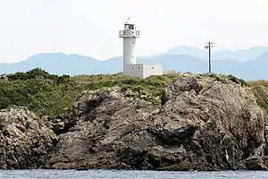 海上より見える鋸埼灯台
