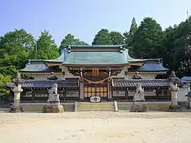 野見神社拝殿（野見山町、2012年（平成24年）7月）