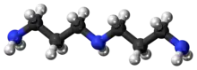 Ball-and-stick model of the norspermidine molecule{{{画像alt1}}}