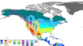 北米のケッペンの気候区分