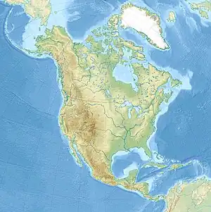 ワシントンD.C.の位置(北アメリカ内)