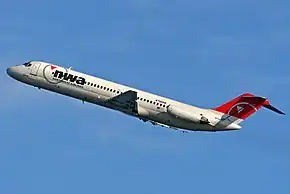 ノースウエスト航空のDC-9-41型機