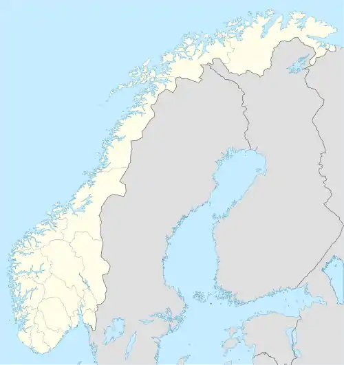 レーヌReineの位置(ノルウェー内)