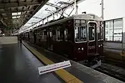 デビュー記念で川西能勢口駅に展示された7200F