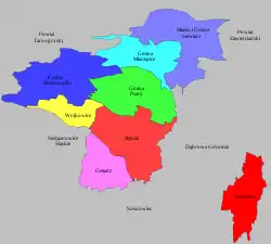 Division into gminas