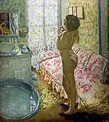 「逆光を受ける女」（1908）