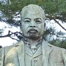 久米民之助胸像