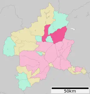 沼田市位置図