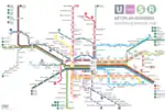 近郊鉄道・地下鉄・市電の路線図