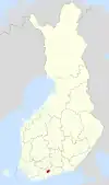 ヌルミヤルヴィの位置の位置図