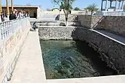 用水路を利用した貯水池