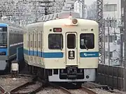 試験的に電気警笛(スカートの丸穴)が設置されたクハ5060