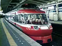 LSE車による「初詣号」（1994年1月1日 本厚木駅）