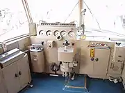 乗務員室(1968年の改造後のため登場当時とは異なる)