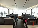 先頭車の展望席