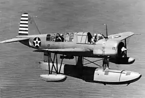 OS2U-2水上機型 3117号機(1942年撮影)