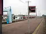 ホームより望む大洗車両区(2005年7月)