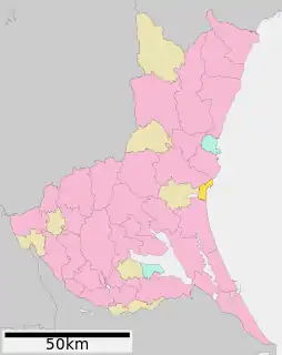 大洗町位置図