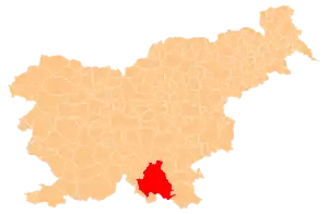 Umestitev občine Kočevje v Sloveniji