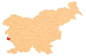 Umestitev občine Miren-Kostanjevica v Sloveniji