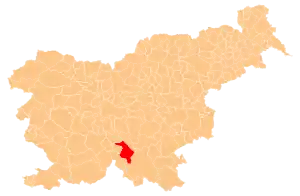 Umestitev občine Ribnica v Sloveniji