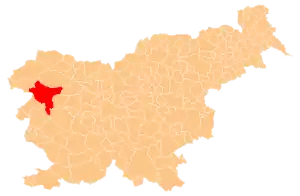 Umestitev občine Tolmin v Sloveniji