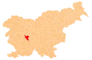 Umestitev občine Vrhnika v Sloveniji