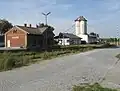 オーバーヴァイデン駅（2009年）。駅舎は2017年に撤去された。