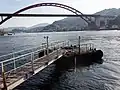 音戸桟橋跡と音戸第二大橋