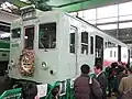 大阪市交通局森之宮車両管理事務所に静態保存されている50系5085号車（2008年3月23日/なつかし車両まつりin森之宮にて）