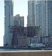 2008年、建設中のホテル