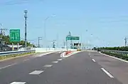 知多半島道路側の入口（知多半島道路連絡路）