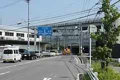 愛知県道23号のインター入口(大高インター南)