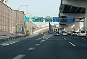 名四国道（国道23号）側の入口（名四国道連絡路）
