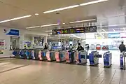 中央改札（2021年10月）
