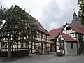 ブルンネン通りの木組み建築