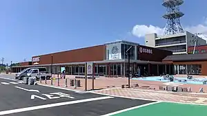 オープン前の道の駅おが（2018年5月撮影）