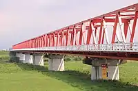 左岸の下流側から望む大垣大橋