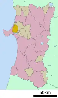 大潟村位置図