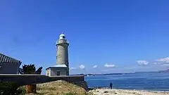 男木島庵治石で作られた灯台（2015.03.08）