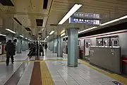 1番線ホーム(2019年3月)