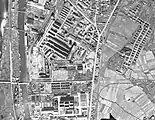 1952年（昭和27年）11月10日撮影の当駅周辺航空写真