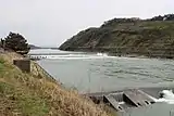 河口付近。長岡市寺泊野積。