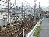 近江神宮前駅と渡り線