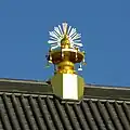 平城宮 第1次大極殿（復元）の宝珠形大棟中央飾り