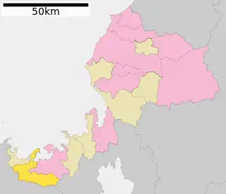 おおい町位置図