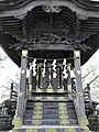 山梨県都留市　生出神社　本殿　一間社入母屋造　向拝唐破風付　明和５年（1768年）棟梁　上鳥沢村、大森三左衛門藤原保義・谷村、花田甚助